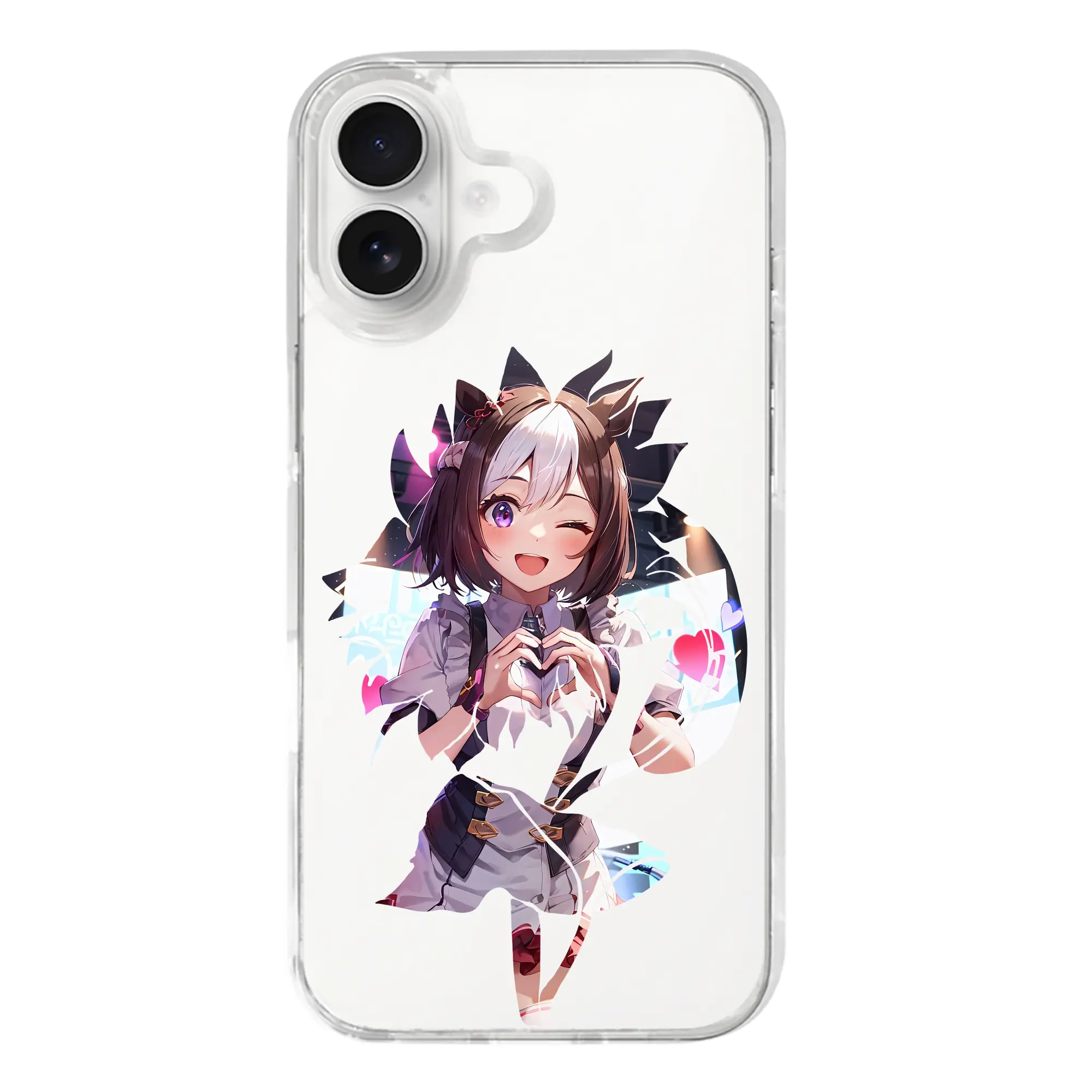 ウマ娘 プリティーダービー グッズ スペシャルウィーク - iPhone 17シリーズ 透明スマホケース – 薄型・耐衝撃・精密フィット保護カバー